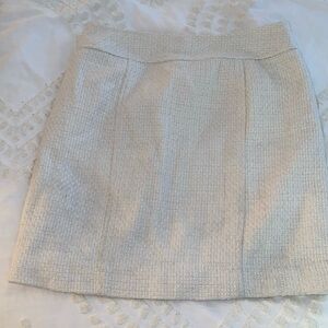 White knitted skirt banana republic